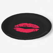 口紅キス ペーパープレート (アングル)