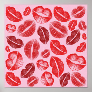 口紅キス ポスター