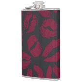 口紅キス:暗赤色インプリント フラスク (左)