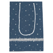 口紅キスM付きクリスマスゴールデンレトリバー ミディアムペーパーバッグ (裏面)