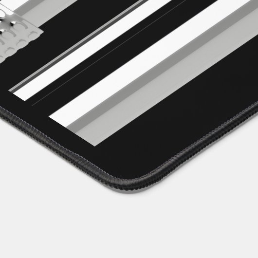 口紅コスメティック美しい赤ピンククローム デスクマット (コーナー)