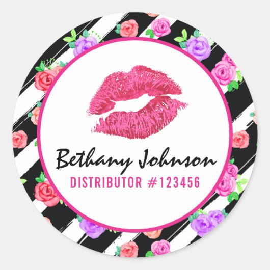 口紅ディストリビューターグラムバラキス包装シール ラウンドシール (正面)