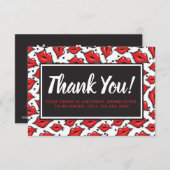 口紅ディストリビューターサンキューレッドリップキス サンキューカード (正面/裏面)