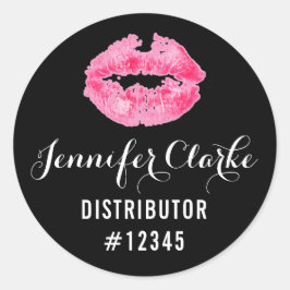 口紅ディストリビューターピンクリップキス包装シール ラウンドシール