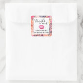 口紅ディストリビューターフローラキスお礼ラベル スクエアシール (バッグ)