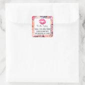 口紅ディストリビューターフローラキス再注文ラベル スクエアシール (バッグ)