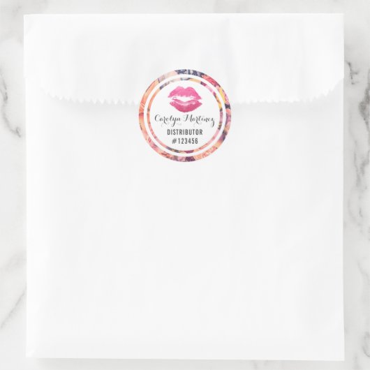 口紅ディストリビューターフローラキス包装シール ラウンドシール (バッグ)