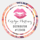口紅ディストリビューターフローラキス包装シール ラウンドシール (正面)