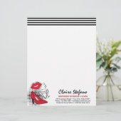 口紅ディストリビューターモダングラマー美しいキス レターヘッド (スタンド正面)