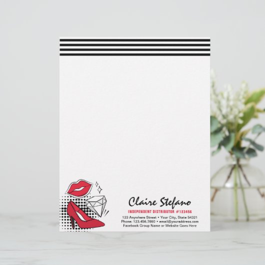 口紅ディストリビューターモダングラマー美しいキス レターヘッド (スタンド正面)