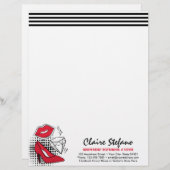 口紅ディストリビューターモダングラマー美しいキス レターヘッド (正面/裏面)