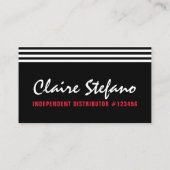 口紅ディストリビューターモダングラマー美しいキス 名刺 (裏面)