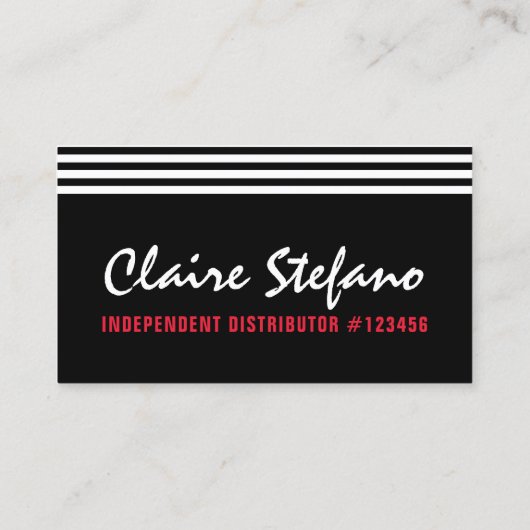 口紅ディストリビューターモダングラマー美しいキス 名刺 (裏面)