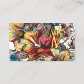 口紅ディストリビューターモダンフローラキスプレーンバック 名刺 (裏面)