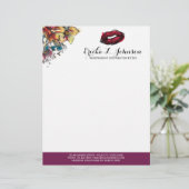 口紅ディストリビューターモダンフローラキスマーケティング レターヘッド (スタンド正面)