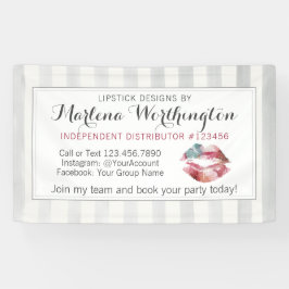 口紅ディストリビューターリップキストレードショー/パーティー 横断幕