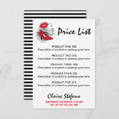 口紅ディストリビューター価格リストモダンリップキス (正面/裏面)