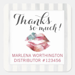 口紅ディストリビューター水カラーキスありがとう スクエアシール