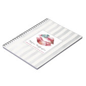 口紅ディストリビューター水カラーキス パーソナライズされた ノートブック (左側)