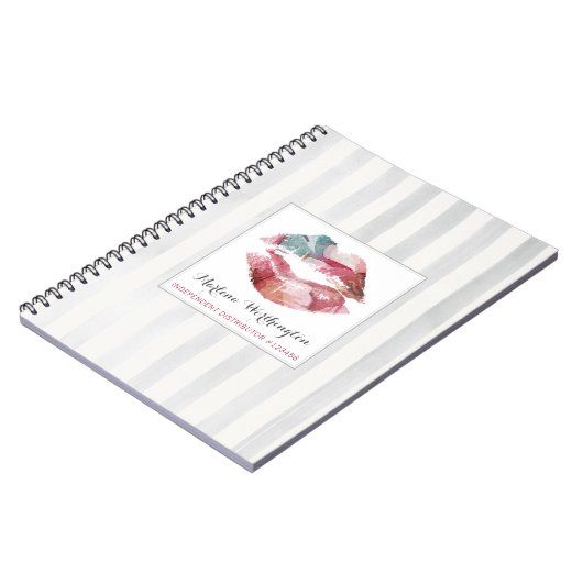 口紅ディストリビューター水カラーキス パーソナライズされた ノートブック (左側)