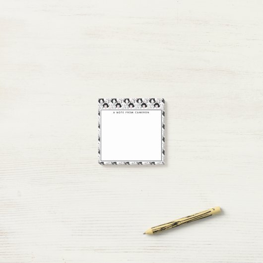 口紅パターンを持つあなたの一流の|の女性を加えて下さい ポストイット (デスク上)