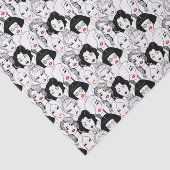 口紅パターンを持つ女性 薄葉紙 (詳細)