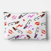 口紅パターン アクセサリーポーチ (裏面)