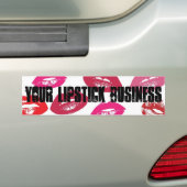 口紅ビジネスLipsenseのバンパーステッカーのカスタム バンパーステッカー (車上)