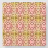 口紅プリントハート ストーンコースター (正面)