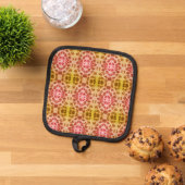 口紅プリントハート 鍋敷き (トップダウン)