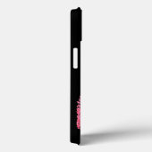 口紅プリントピンクリップステイン白黒かわいい Case-Mate iPhoneケース (裏面 / 右)