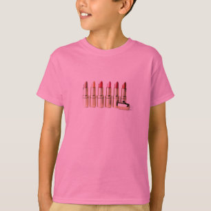 口紅プロダクトの6つの陰 Tシャツ