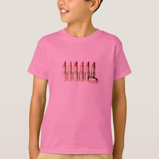 口紅プロダクトの6つの陰 Tシャツ (正面)