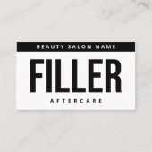 口紅ボトックス・アフターケアの説明を編集可能 名刺 (正面)