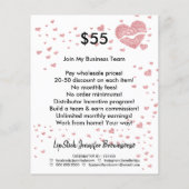 口紅メイクアップ販売代理店 チラシ (裏面)