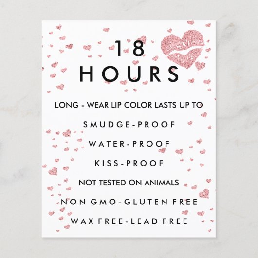 口紅メイクアップ販売代理店 チラシ (正面)