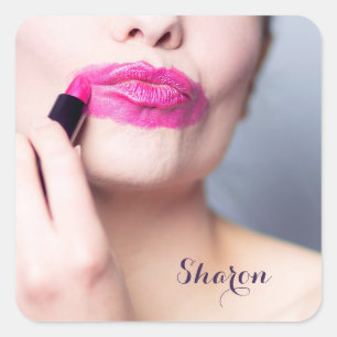 口紅モノグラムカスタムステッカー スクエアシール