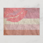 口紅レズビアン ポストカード (正面)