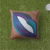 口紅抽象芸術 |リップガーリーキスXOXO Diva Glam アウトドアクッション (芝生)