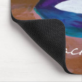 口紅抽象芸術 |リップガーリースキスXOXO Diva Glam マウスパッド (コーナー)