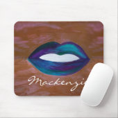 口紅抽象芸術 |リップガーリースキスXOXO Diva Glam マウスパッド (マウス)
