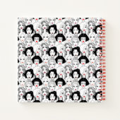 口紅模様の女性 ノートブック (裏面)