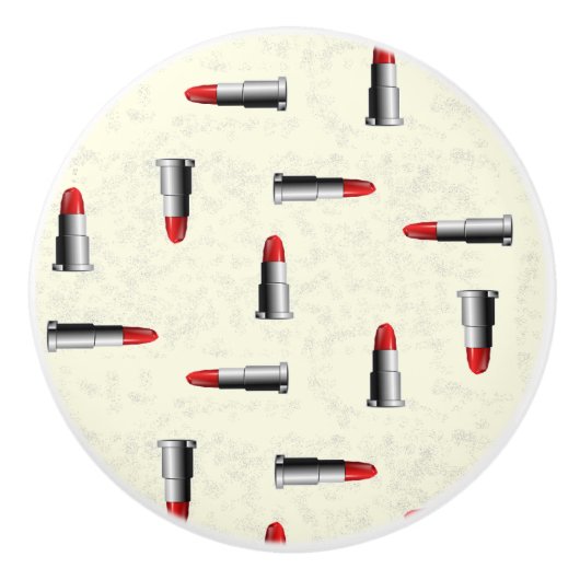 口紅模様 セラミックノブ (正面)