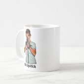 口紅無し コーヒーマグカップ (正面左)