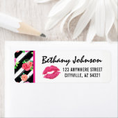 口紅販売業者 グラム ローズ 口紅 返送先 ラベル (インサイチュ)