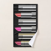 口紅 バスタオルセット (ハンドタオル)