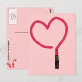 口紅 ポストカード (正面/裏面)