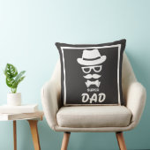 口素晴らしすごい髭、帽子、サングラス付きパパ顔 クッション (椅子)