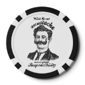 口素晴らしひげ来の責め。 ポーカーチップ (裏面)