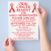 口腔がん特典型フライヤー チラシ (手)